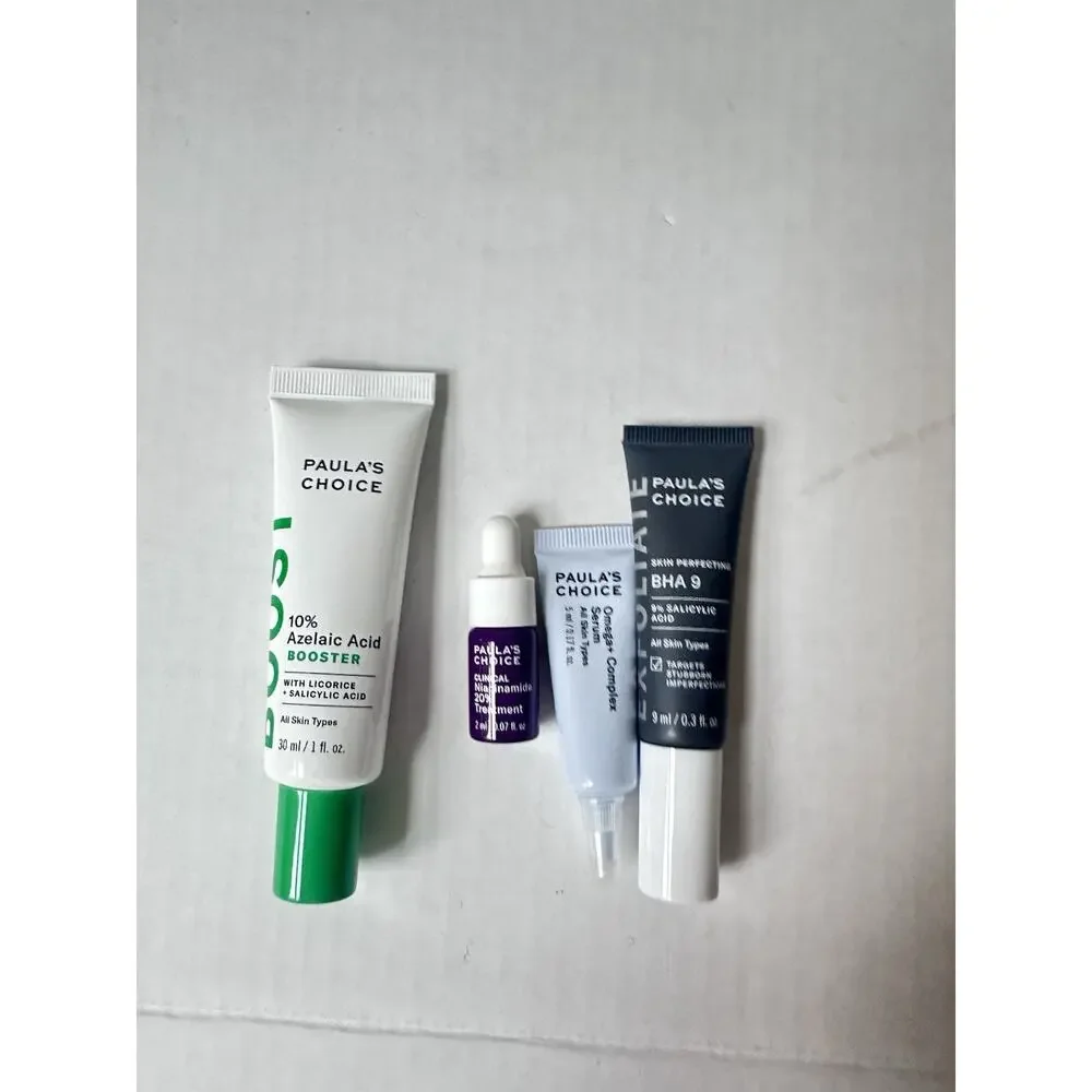 Paula’s choice skin care sample 4 pieces set Exfoliate, Pore Refine, Moisture